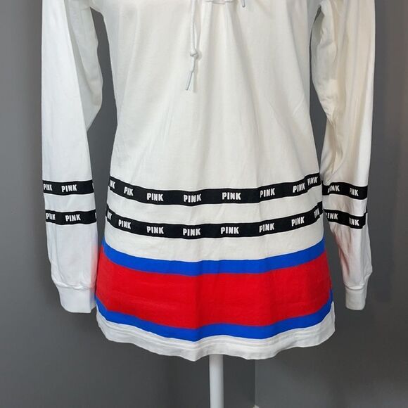 Pink Victoria’s Secret Lace Up Pullover. Size XS - Picture 3 of 11